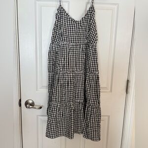 Gingham plaid dress size S